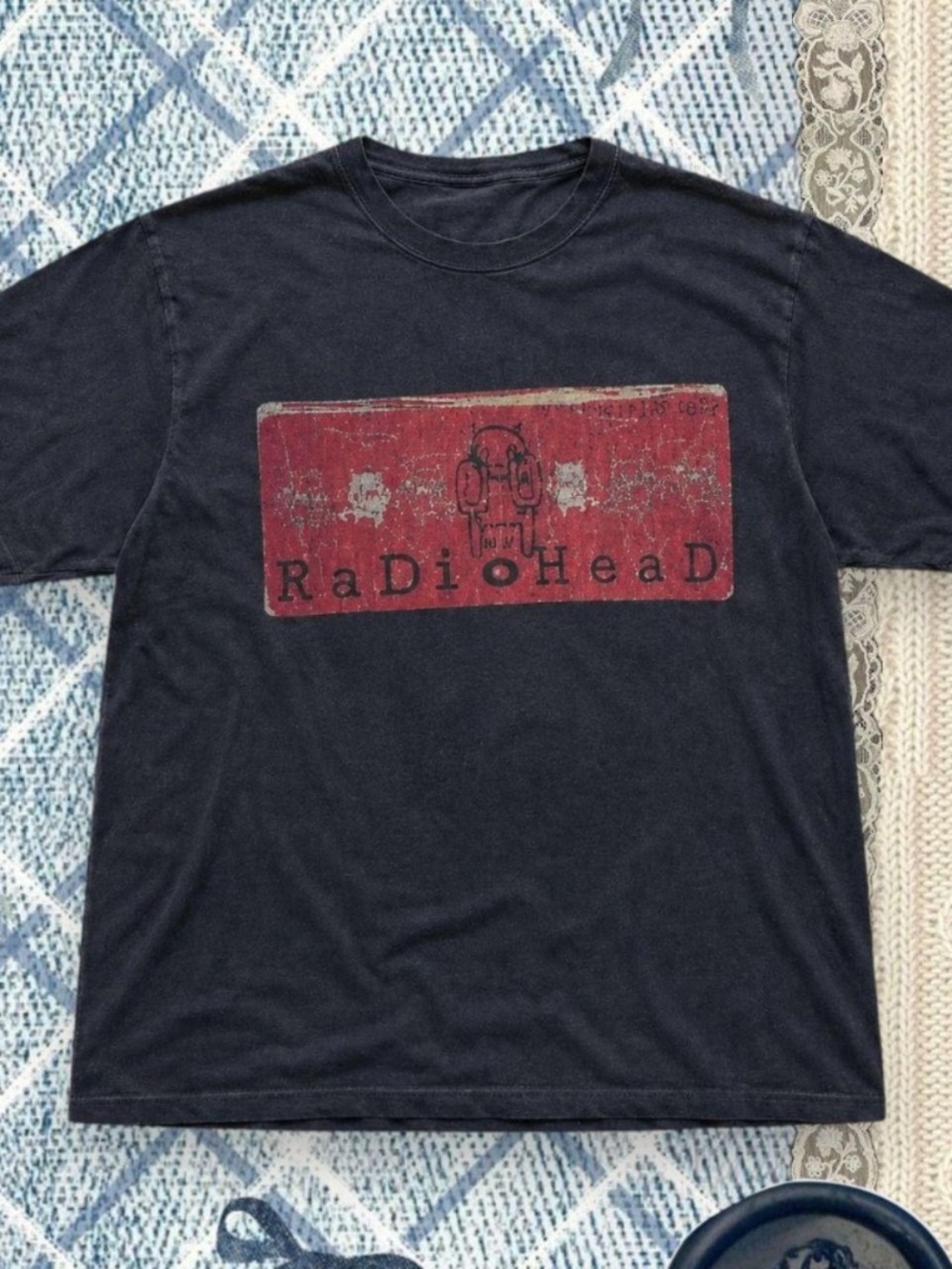 Black Graphic Tee - Band Logo Short Sleeve Shirt